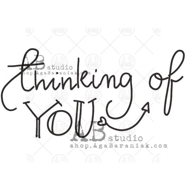 AB Studio Rubber Stamp id-634 Thinking of You