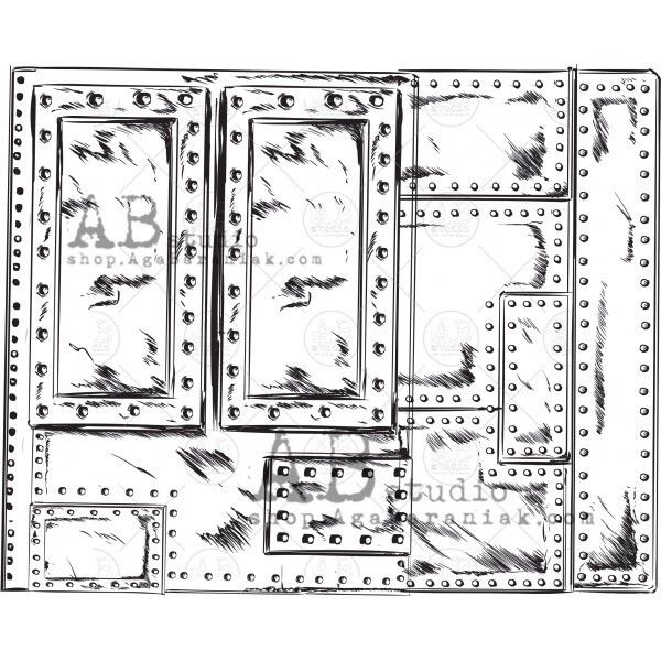 AB Studio Rubber Stamp id-899 Steampunk Background