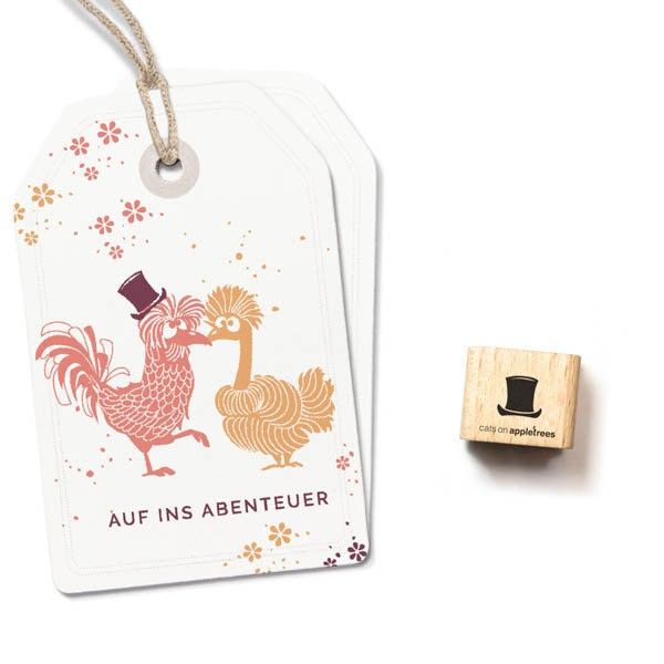 Cats on Appletrees Mini Stamp - Cylinder 2