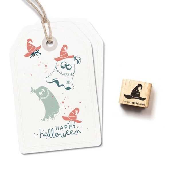 Cats on Appletrees Mini Stamp - Magic Hat
