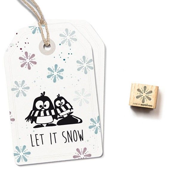 Cats on Appletrees Mini Stamp Snowflake 1