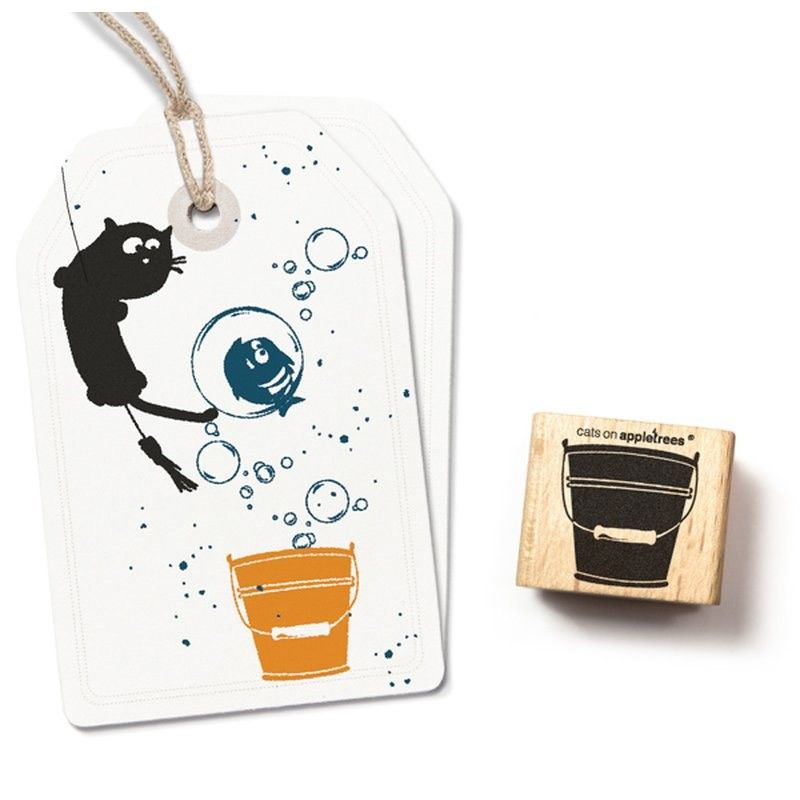 Cats on Appletrees Stamp Bucket