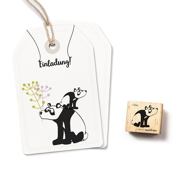 Cats on Appletrees Stamp - Ono the Panda