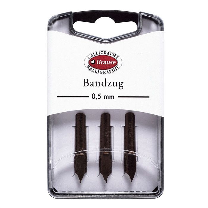 Brause Bandzug Pennen pak per 3 stuks - 0,5mm