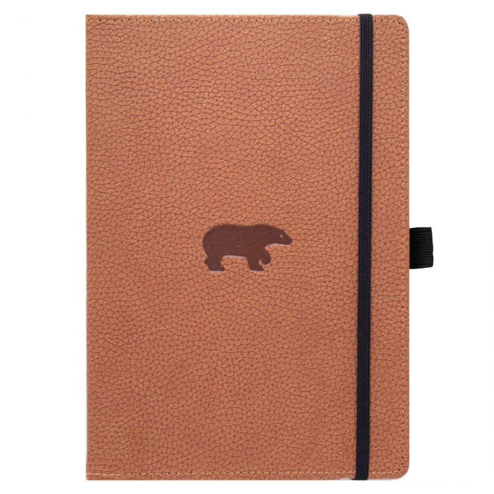 Dingbats* Notitieboek A5+ Wildlife Brown Bear - Dotted