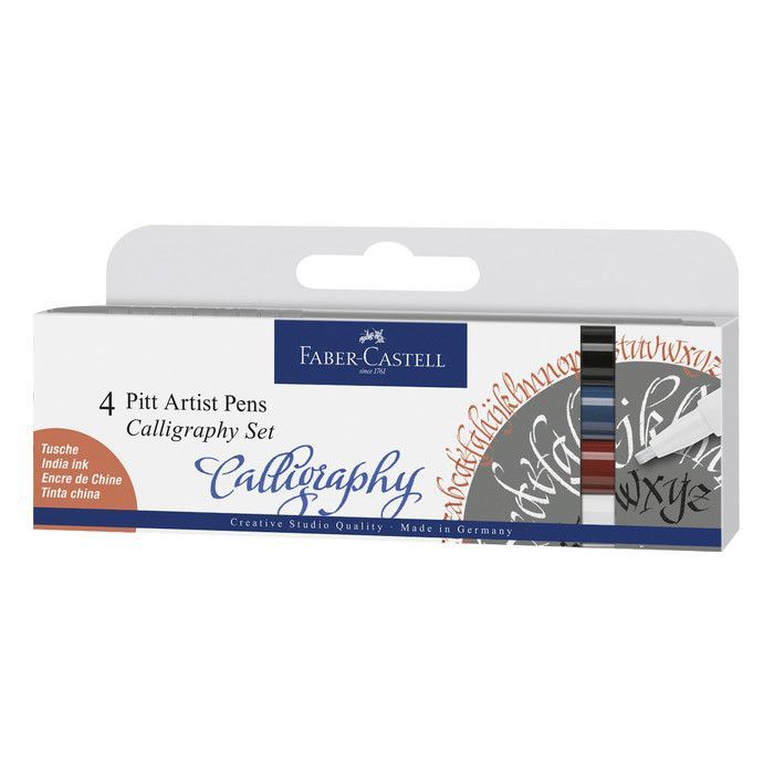Faber-Castell 4 PITT Artist Pens - Calligraphy Set