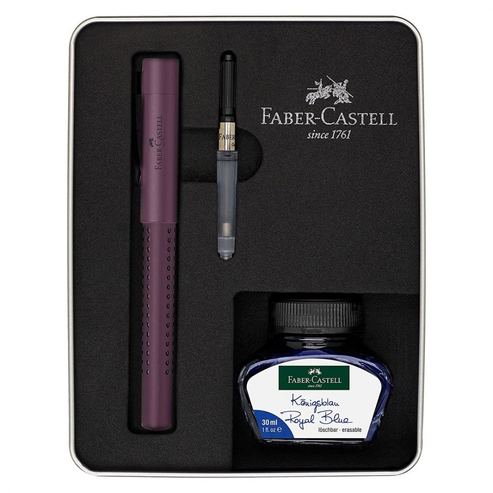 Faber-Castell Grip Vulpen Giftset - Berry