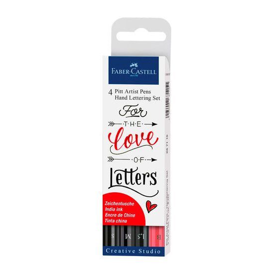 Faber-Castell PITT Artist Pens Hand Lettering 4-delig