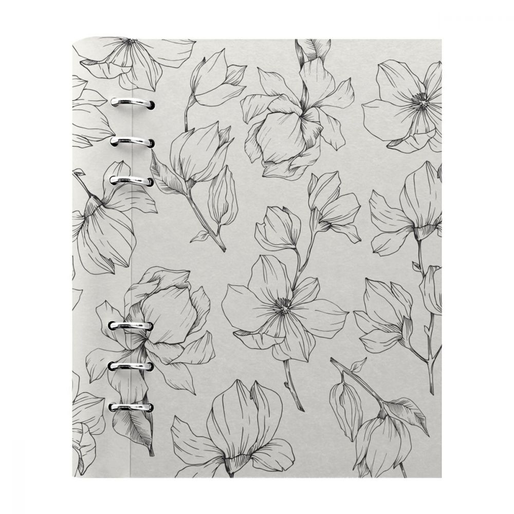 Filofax Clipbook A5 Floral - Magnolia Ivory