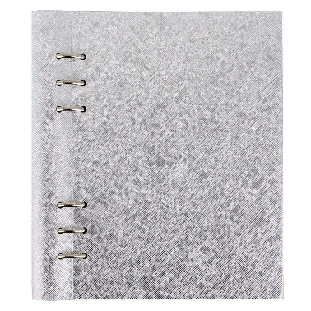 Filofax Clipbook Saffiano Metallic A5 - Silver