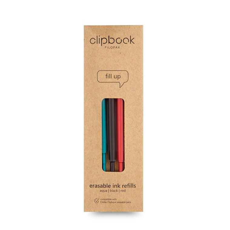 Filofax Clipbook Erasble Pen -Refill Pack