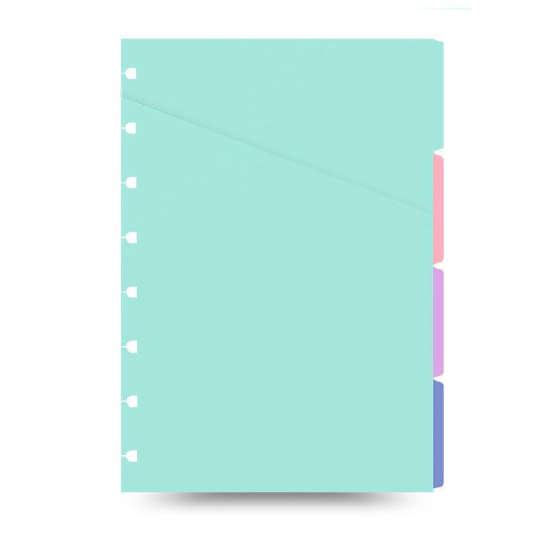 Filofax Pastel Tabs for Refillable Notebook A5