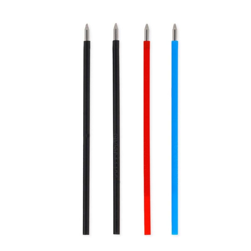 Legami 3-colour Erasable Pen Navulling Set - Blauw, 2 x Zwart, Rood