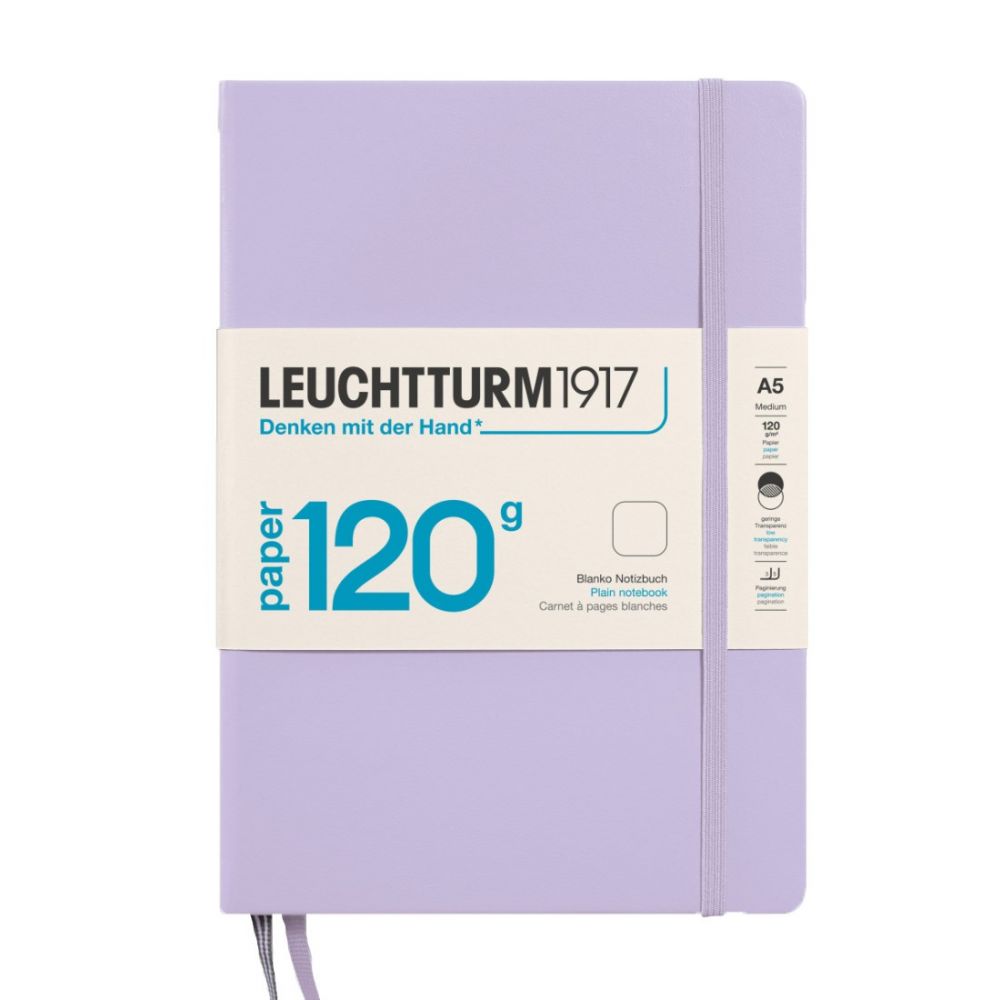 Leuchtturm1917 Medium A5 Notitieboek Lilac 120g - Blanco