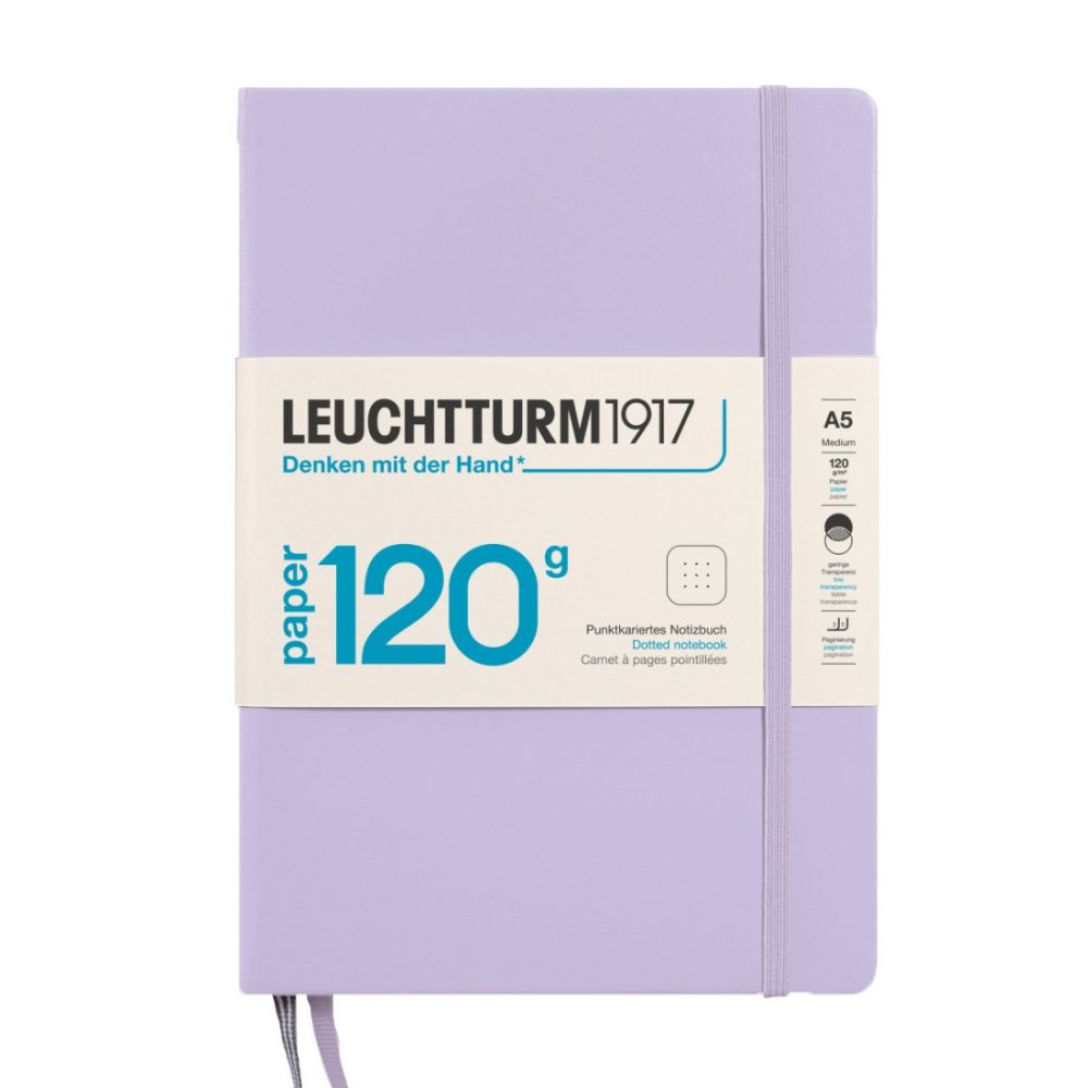 Leuchtturm1917 Medium A5 Notitieboek Lilac 120g - Dotted