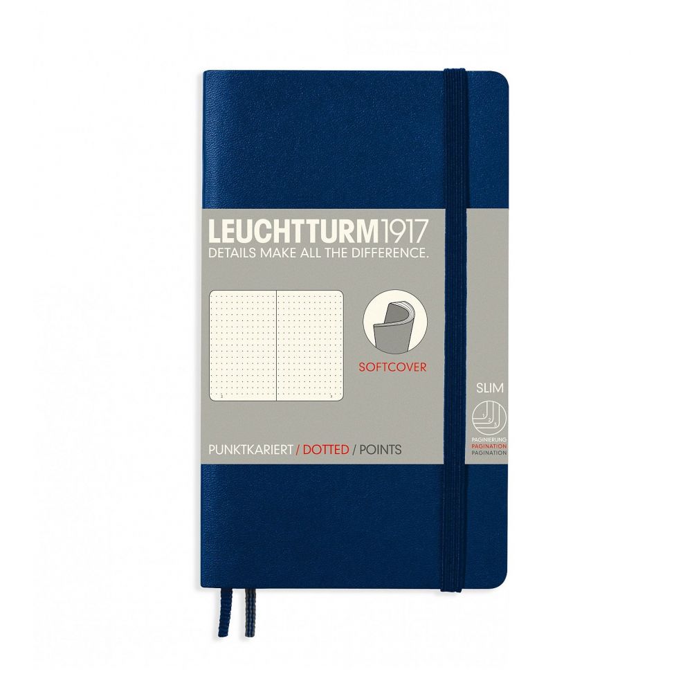 Leuchtturm1917 Pocket A6 Notitieboek Navy - Dotted