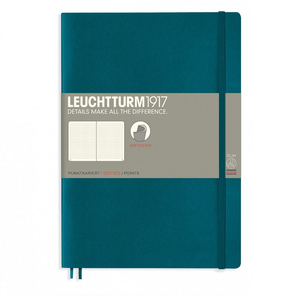 Leuchtturm1917 Composition B5 Notitieboek Pacific Green - Dotted