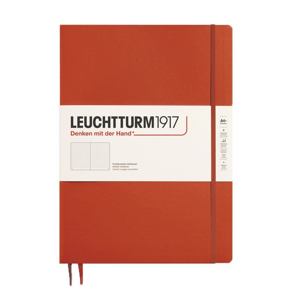 Leuchtturm1917 Master Slim A4+ Notitieboek Fox Red - Dotted