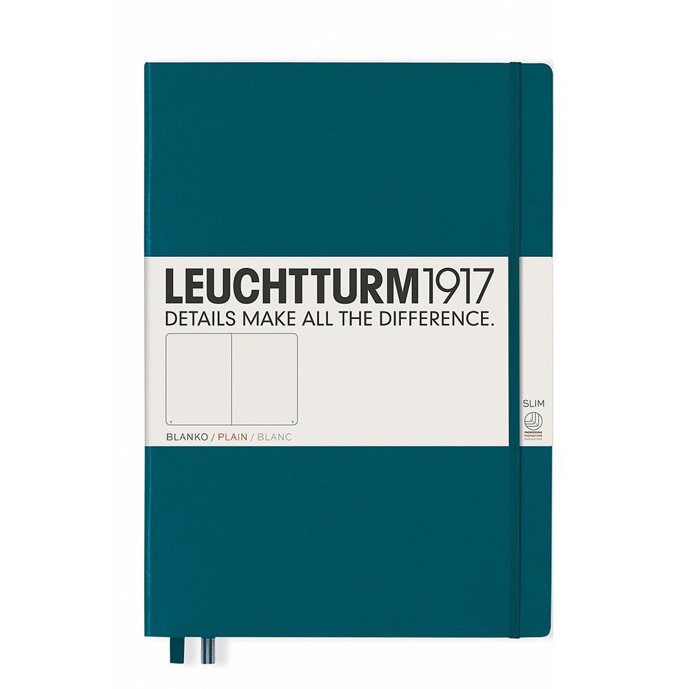 Leuchtturm1917 Master Slim A4+ Notebook Pacific Green