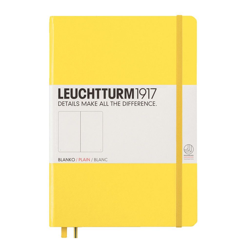 Leuchtturm1917 Medium A5 Notebook Lemon - Blank