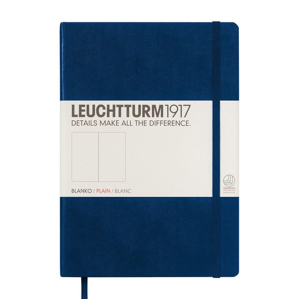 Leuchtturm1917 Medium A5 Notebook Navy Blue - Blank