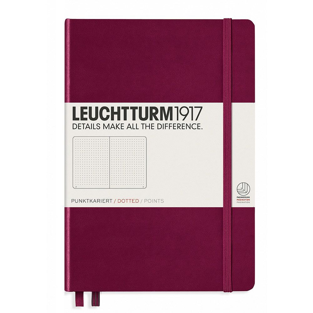 Leuchtturm1917 Medium A5 Notebook Port Red
