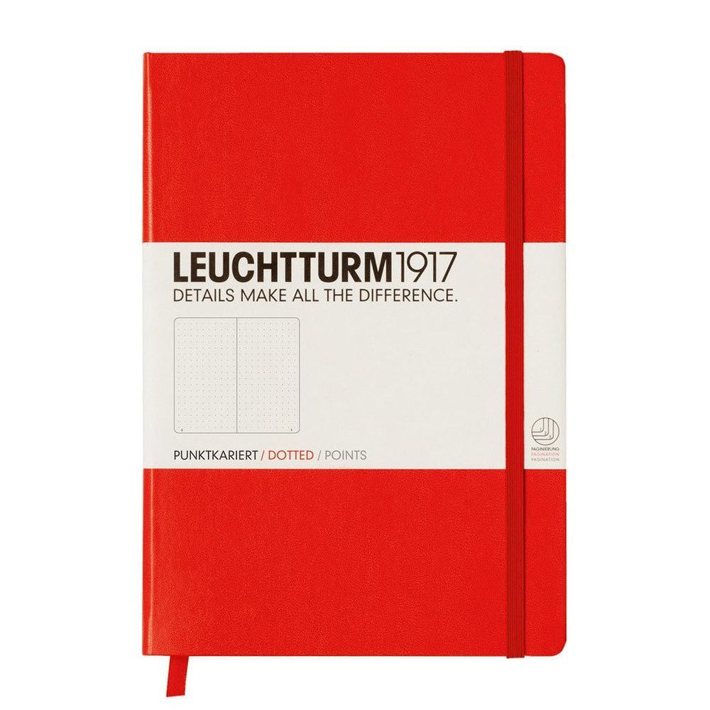 Leuchtturm1917 Medium A5 Notitieboek Red - Dotted
