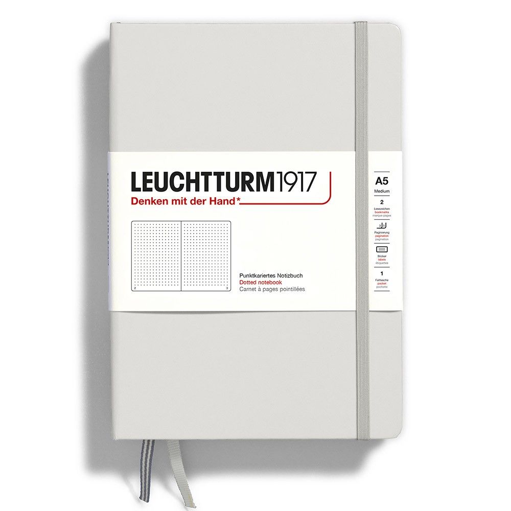 Leuchtturm1917 Medium A5 Notitieboek Light Grey - Dotted