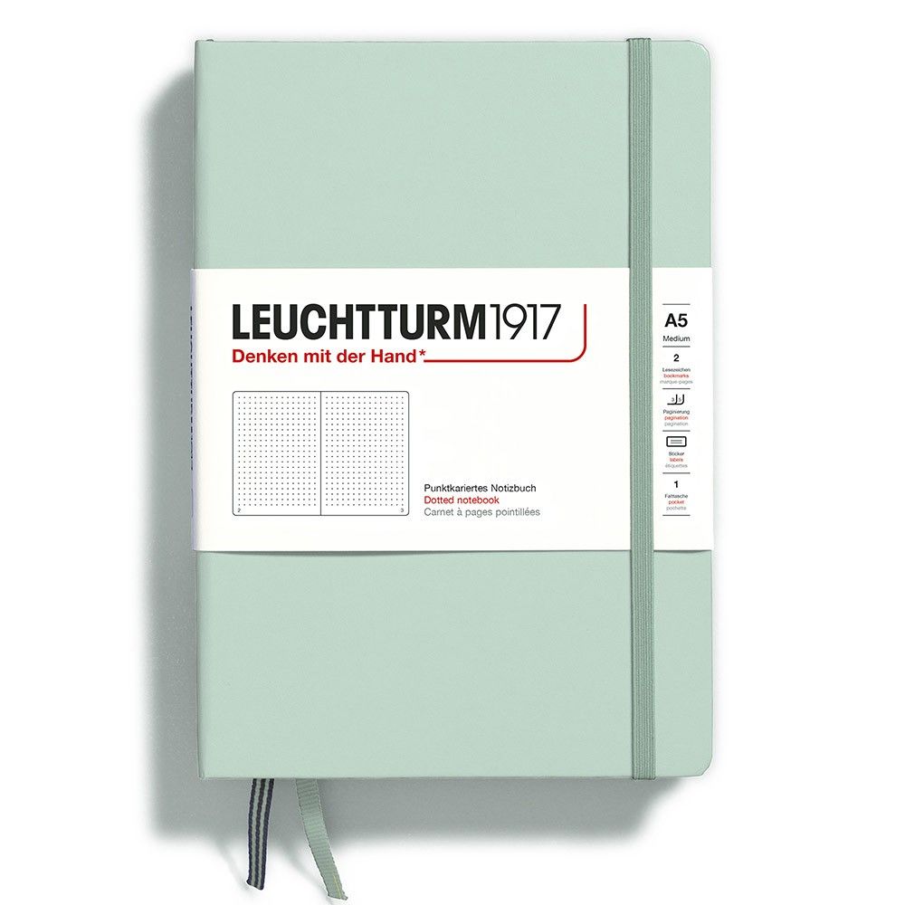 Leuchtturm1917 Medium A5 Notitieboek Mint Green - Dotted