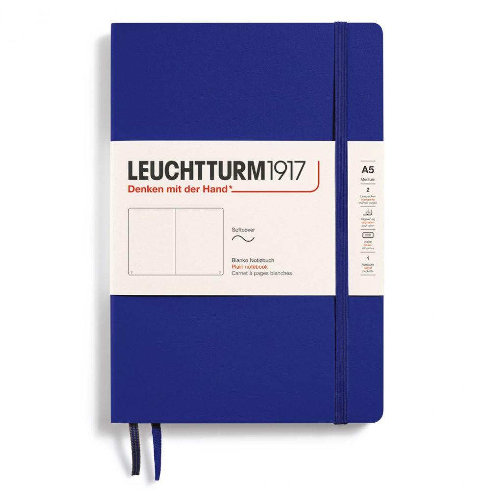 Leuchtturm1917 Medium A5 Notitieboek Soft Cover Ink - Blanco
