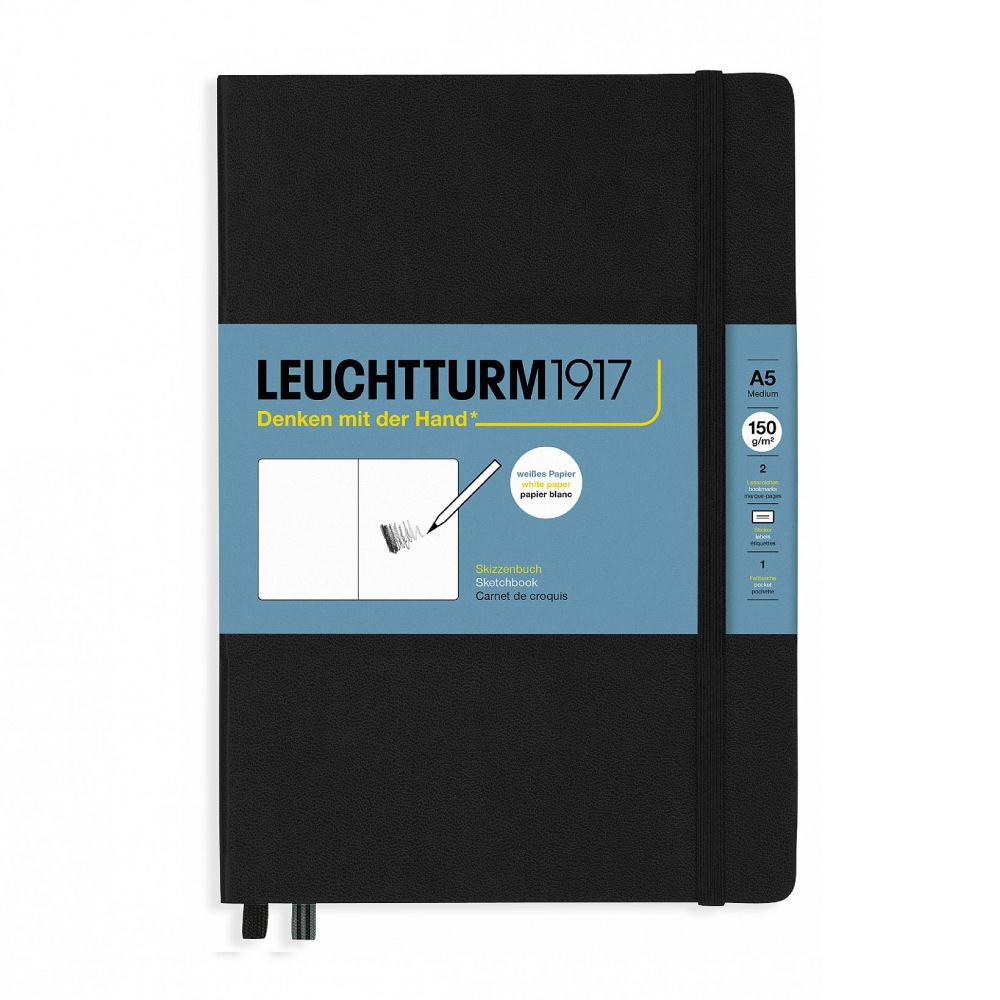 Leuchtturm1917 Sketchbook A5 - 150 grams Black