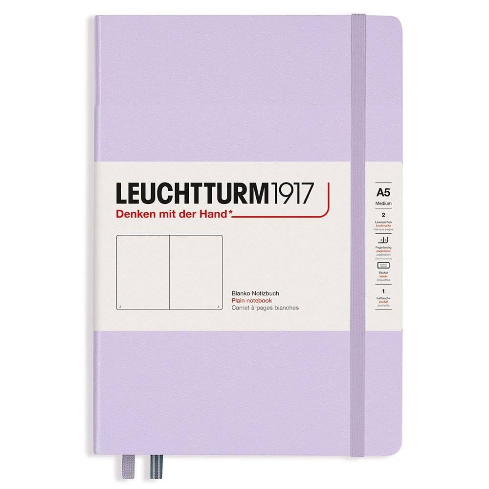 Leuchtturm1917 Medium A5 Notitieboek Lilac - Blanco