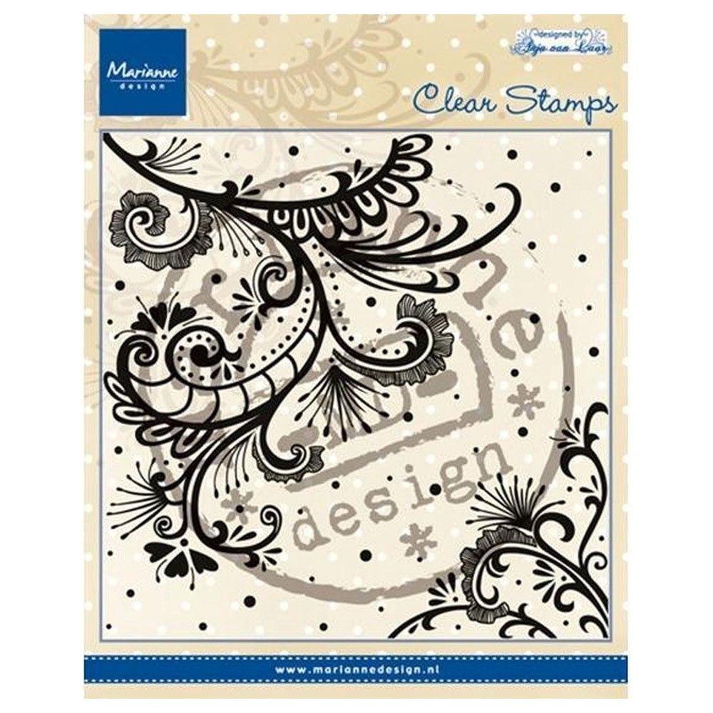 Marianne Design Clear Stamps - Anja's Swirl