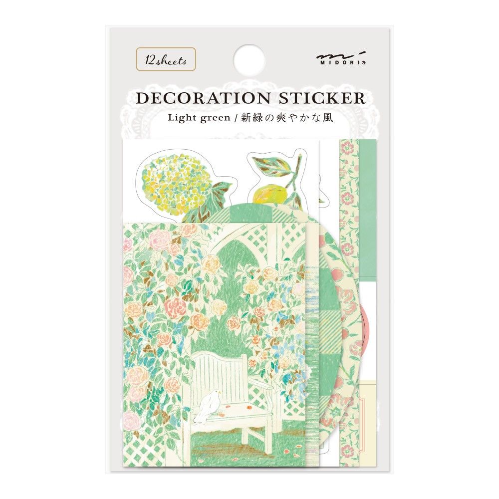 Midori Decoratie Stickers - Light Green