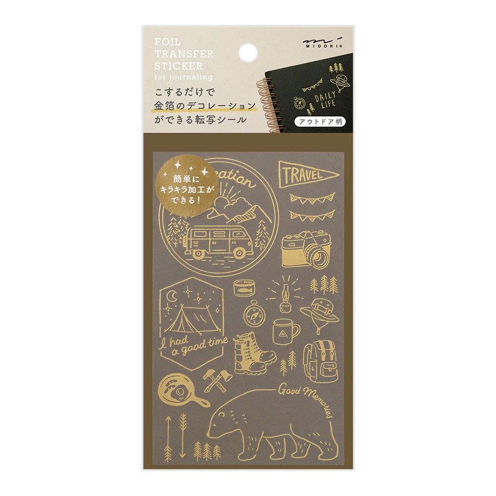 Midori Foil Transfer Sticker Gold - Outdoor
