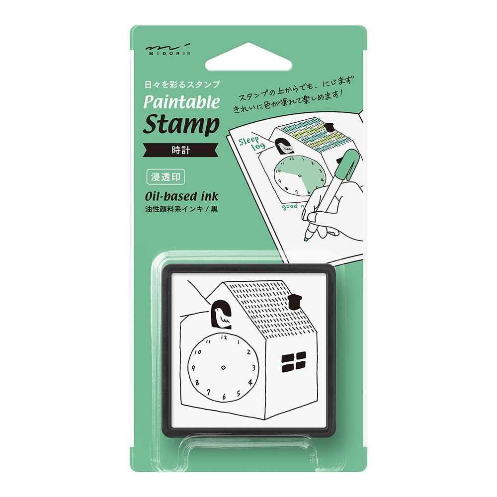Midori Paintable Stamp - Clock