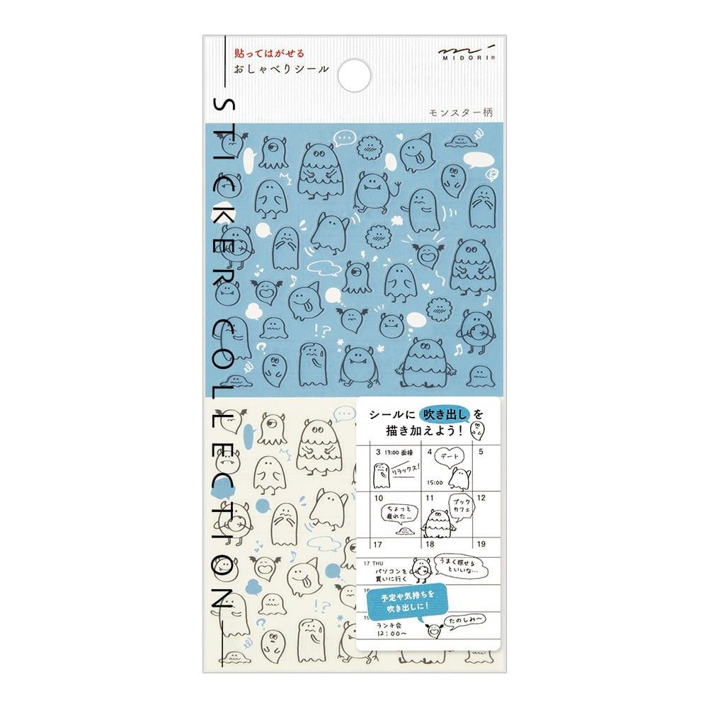 Midori TRAVELER'S Sticker Chat Monsters