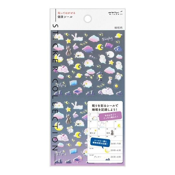 Midori TRAVELER'S Stickers Health Sleep