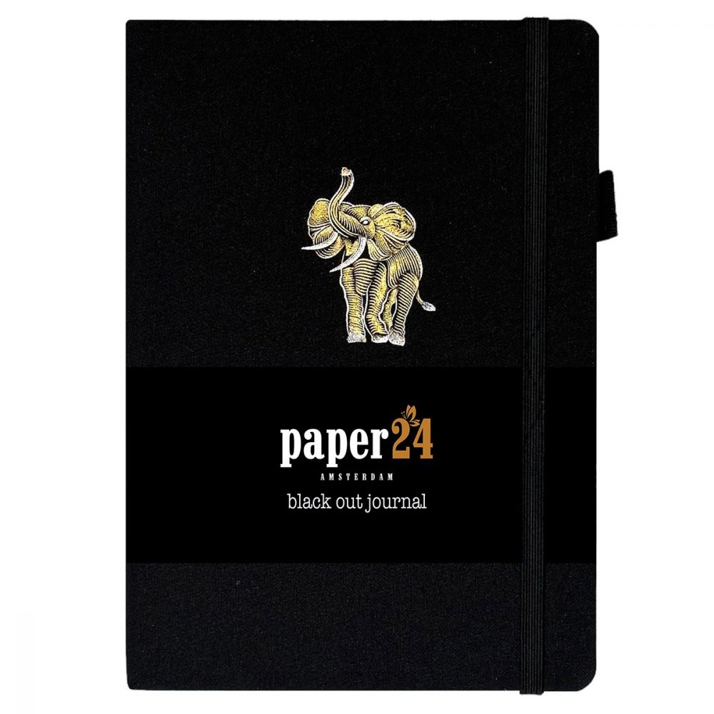 Paper24 Blackout Journal Golden Elephant A5 Dot Grid