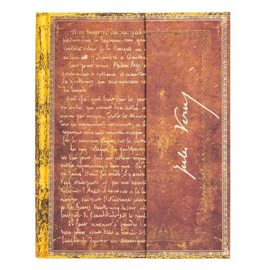 Paperblanks Embellished Manuscript Verne, Around the World Ultra - Gelinieerd