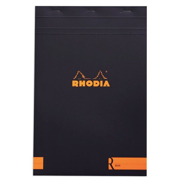 Rhodia Notitieblok A5 (no16) Zwart - Gelinieerd