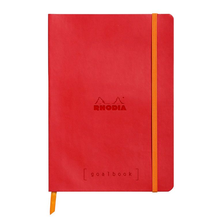 Rhodia Goalbook Dotted A5 Softcover - Klaproosrood [Wit Papier]