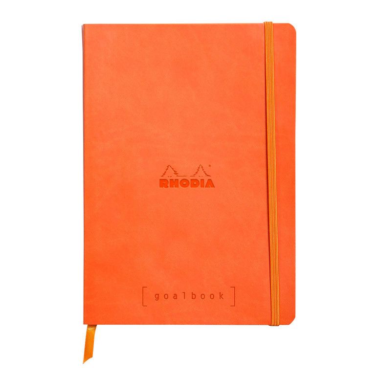 Rhodia Rhodiarama Goalbook Dotted Bullet Journal A5 Tangerine - Hardcover