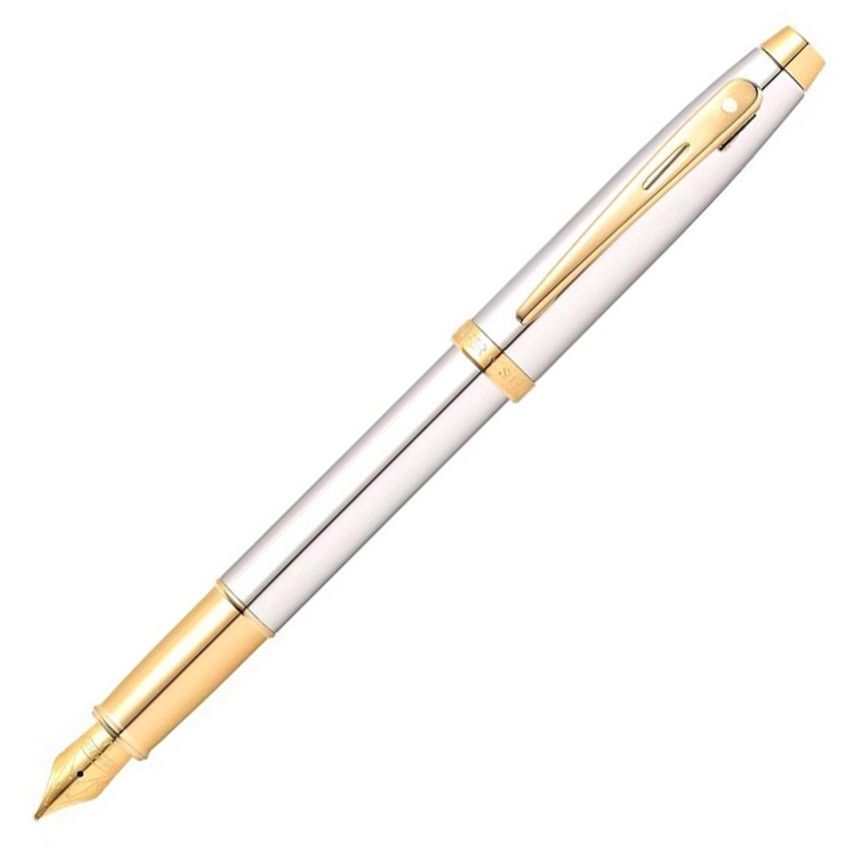Sheaffer Fountain Pen 100 GT - Bright Chrome Medium