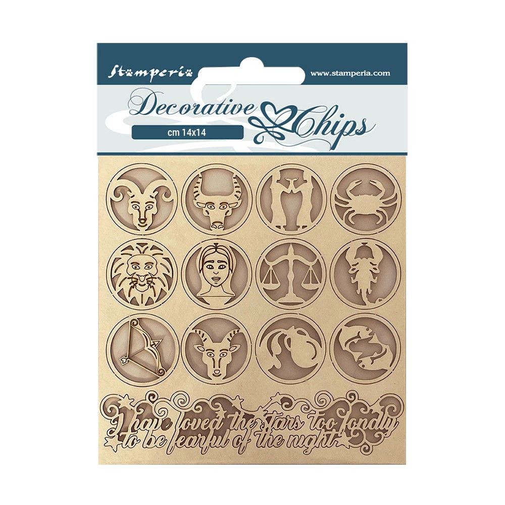 Stamperia Decorative Chips - Alchemy Symbols