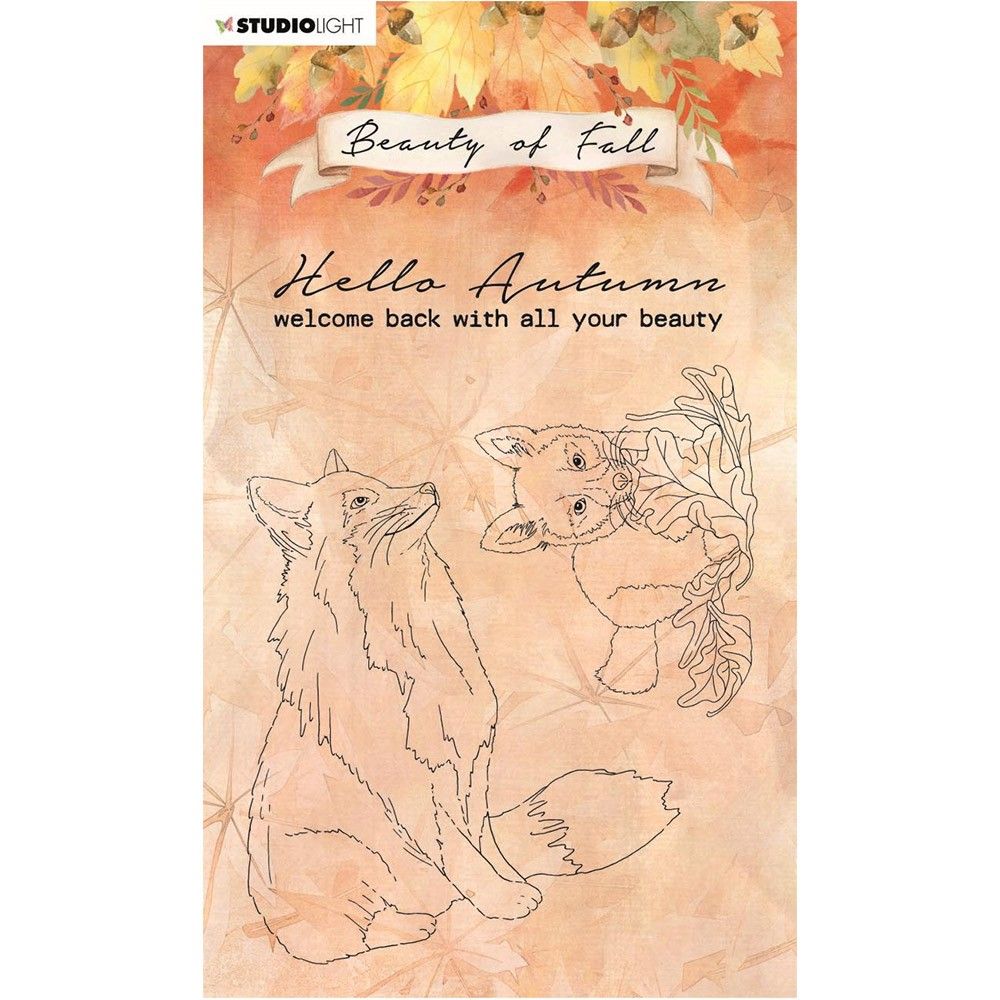 Studio Light Clear Stamp Foxes Beauty of Fall