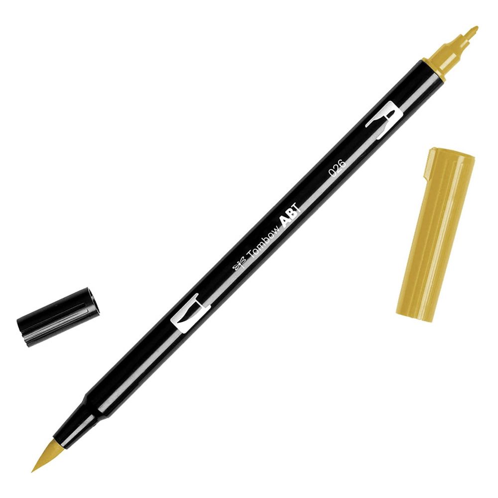 Tombow ABT Dual Brush Pen 026 Yellow Gold
