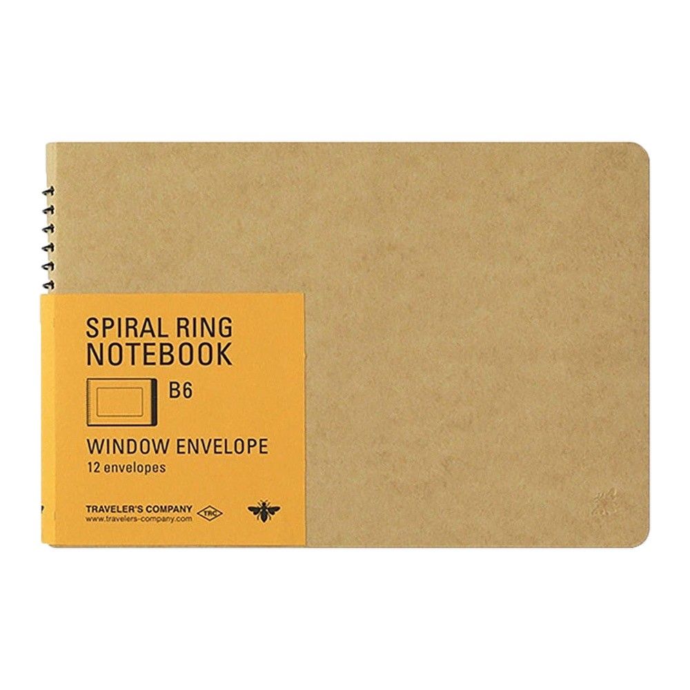 TRAVELER'S Spiral Ring Notebook B6 - Window Envelop