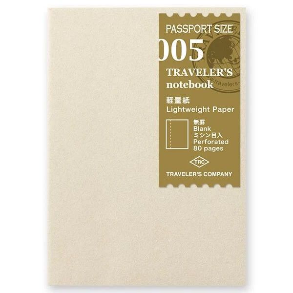TRAVELER'S Refill Passport Size - Lightweight Paper 005