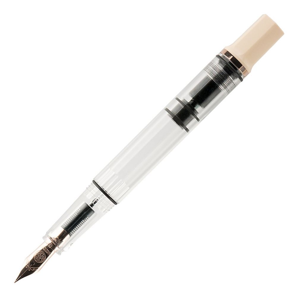 TWSBI Eco Fountain Pen Creme with Rose Gold - Stub 1.1